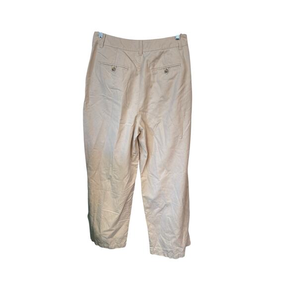 MADEWELL The Harlow Wide-Leg Pant Size 8 EUC $118 MSRP Linen Blend Harvest Moon - Picture 5 of 9